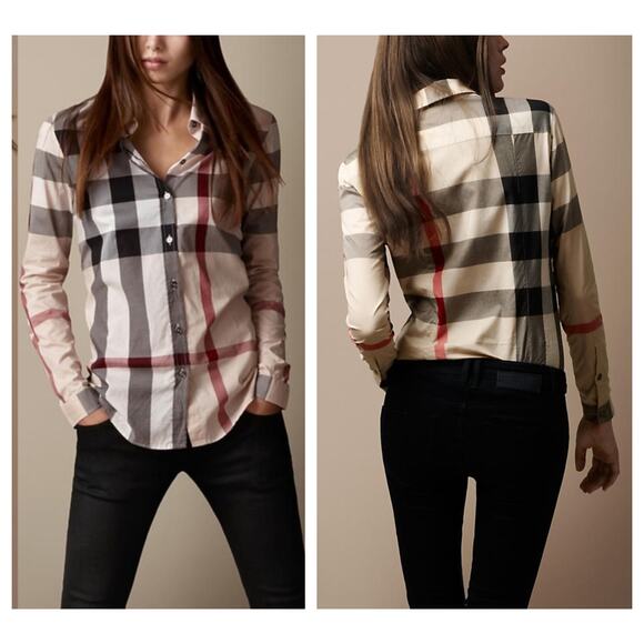 Burberry Brit Check Woven Shirt Size Small - Picture 13 of 13